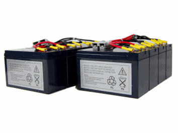 Batterie-Satz für APC RBC12 komplett vorkonfektioniert mit Kabel und Stecker