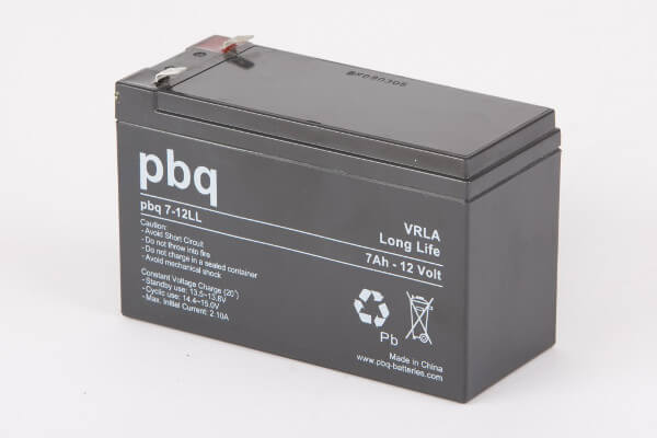 pbq L7-12 / 7-12LL AGM Bleiakku VdS - 12V 7Ah Long Life-Batterie