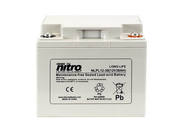 nitro NLPL12-38 Batterie / Akku - 12V 38Ah AGM Long Life