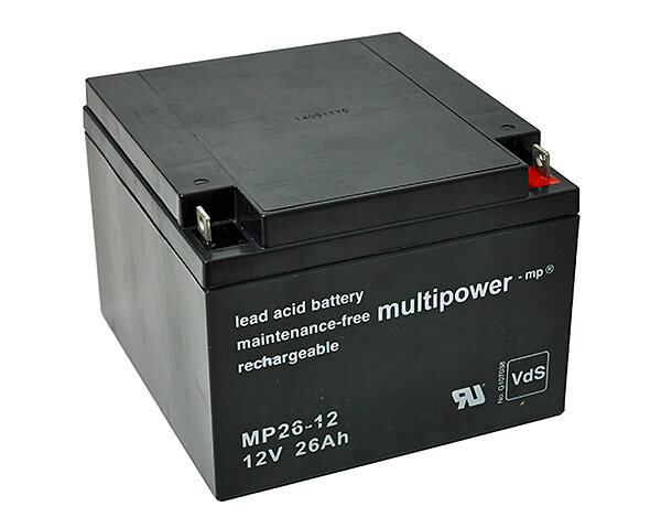 Multipower MP26-12 VdS 12V 26Ah Blei-Akku / AGM Batterie