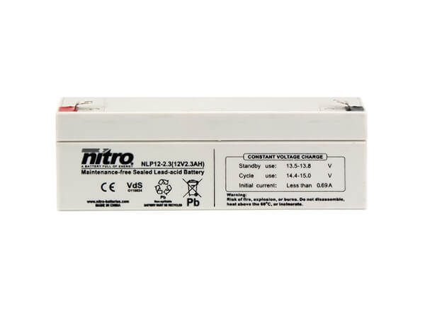 nitro NLP12-2.3 Batterie / Akku - 12V 1,2Ah AGM VdS