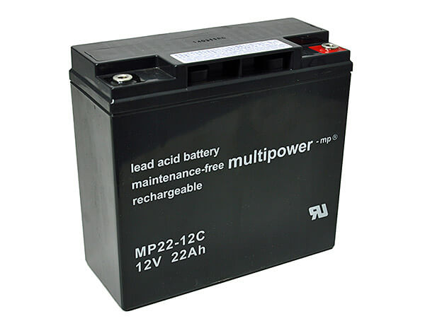 Multipower MPC22-12I 12V 22Ah Blei-Akku / AGM Batterie Zyklenfest