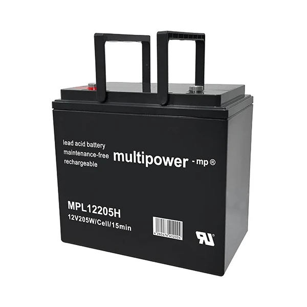 Multipower MPL12205H - 12V 55Ah Blei-Vlies-Akku (AGM) Hochstrom-Longlife