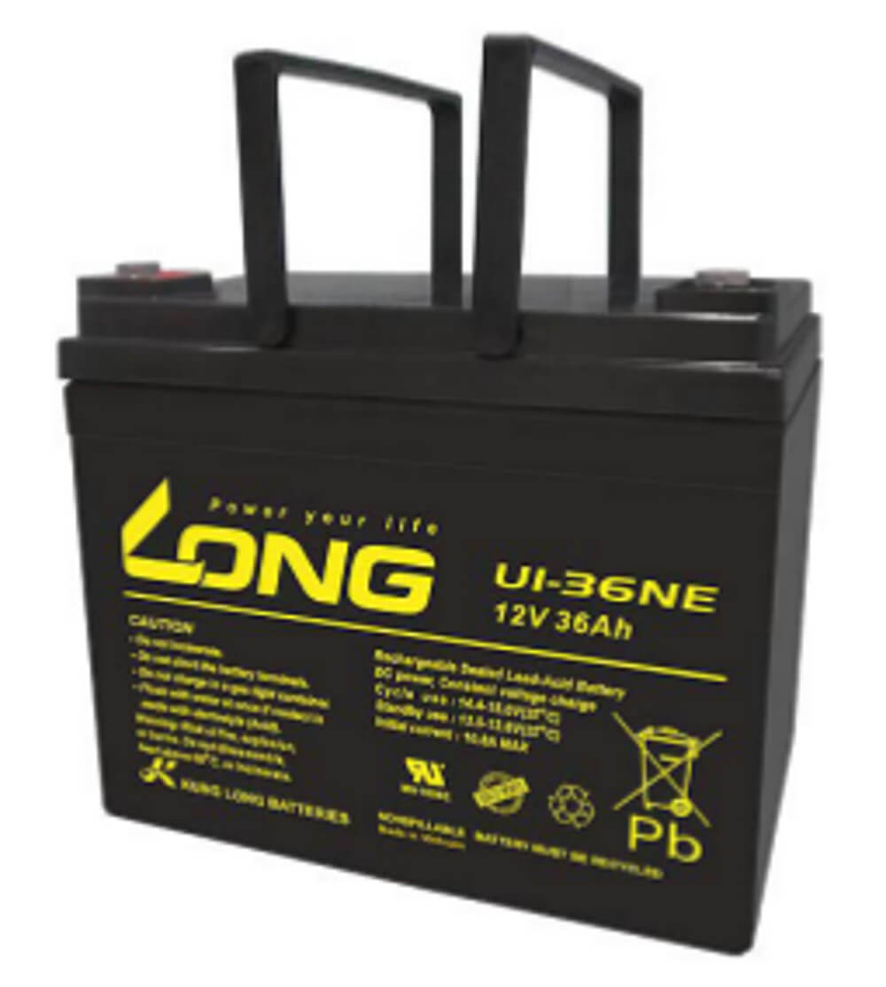 Kung Long U1-36NE 12V 36Ah Blei-Akku / AGM Batterie Zyklenfest