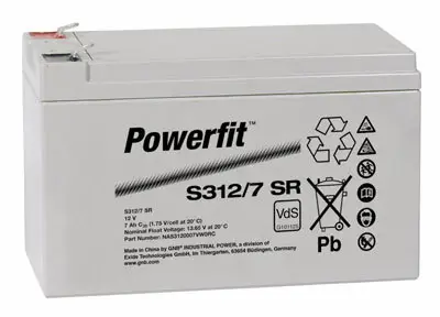 Exide Powerfit S312/7SR - 12V | 7,2Ah AGM Bleiakku VdS