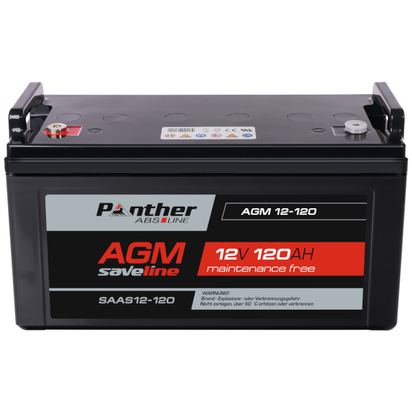 Panther ABS-Line AGM 12-120 saveline SAAS12-120 | 12V 120Ah Batterie