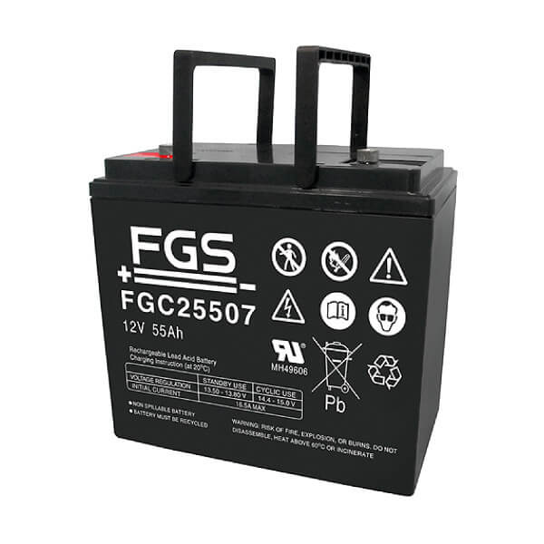 FGS FGC25507 12V 55Ah Blei-Akku / AGM Batterie Zyklentyp