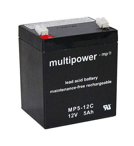 Multipower MP5-12C 12V 5Ah Blei-Akku / AGM Batterie Zyklenfest