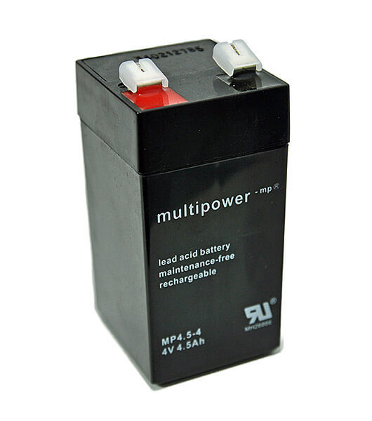 Multipower MP4.5-4 4V 4,5Ah Blei-Akku / AGM Batterie