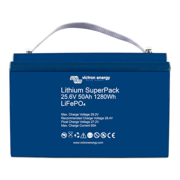 Victron Energy Lithium SuperPack 25.6V 50Ah LiFePO4 Batterie
