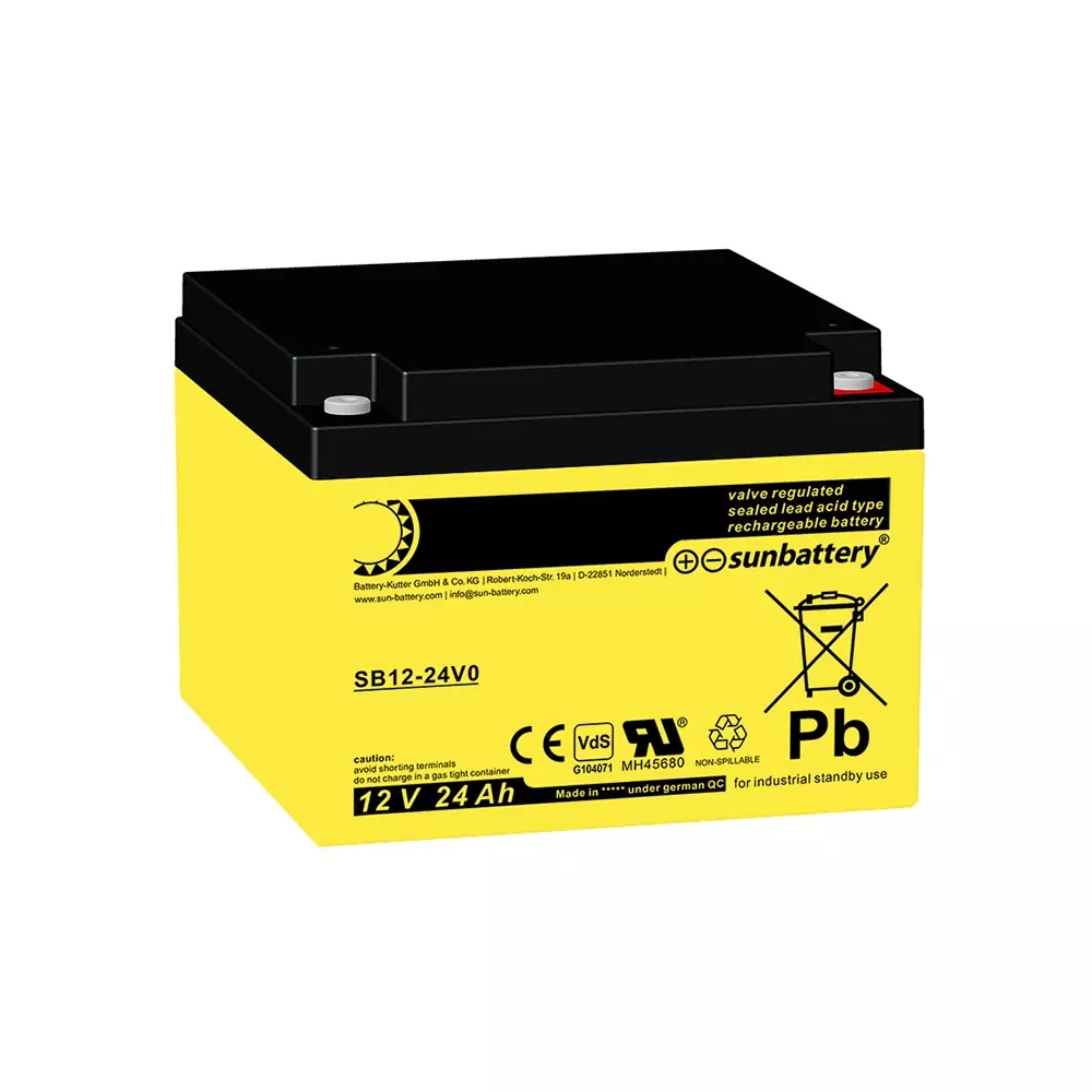 SUN Battery SB12-24V0 - 12V 24Ah Blei-Vlies-Akku (AGM) VdS