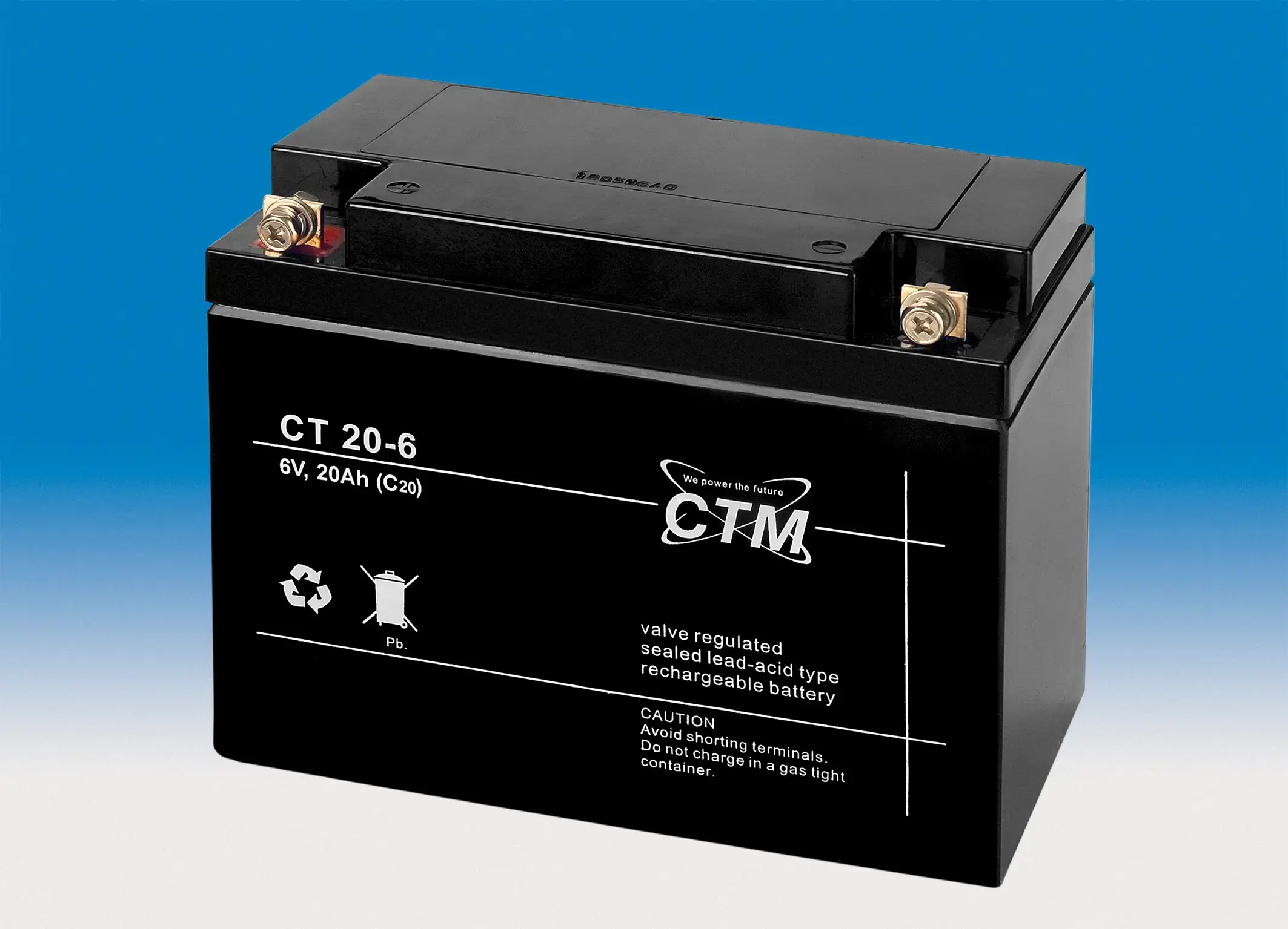 CTM CT20-6 - 6V | 20Ah AGM Bleiakku