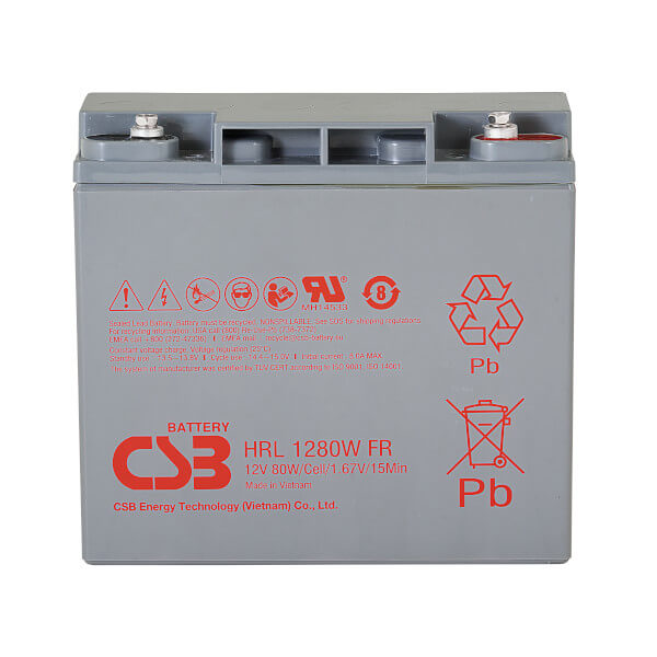 CSB HRL1280WFR 12V 80W AGM Batterie Hochstrom Longlife