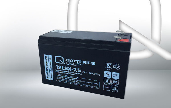 Q-Batteries 12LSX-7.5 12V 7,5Ah AGM Batterie Akku Longlife