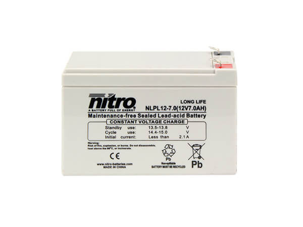 nitro NLPL12-7.0 Batterie / Akku - 12V 7Ah AGM Long Life