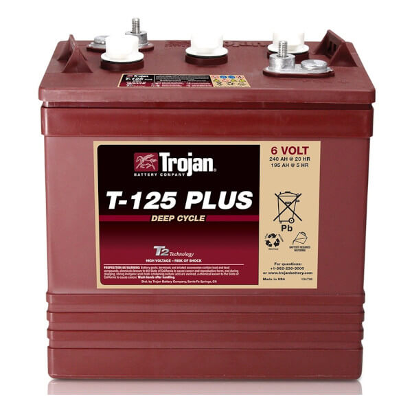 Trojan T-125 PLUS ELPT 6V 240Ah Deep Cycle Nassbatterie