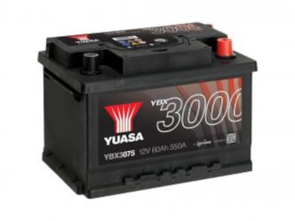 YUASA KFZ / Autobatterie YBX3075 - 12V 60Ah