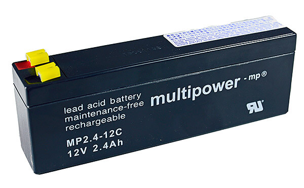 Multipower MP2.4-12C 12V 2,4Ah Blei-Akku / AGM Batterie Zyklenfest