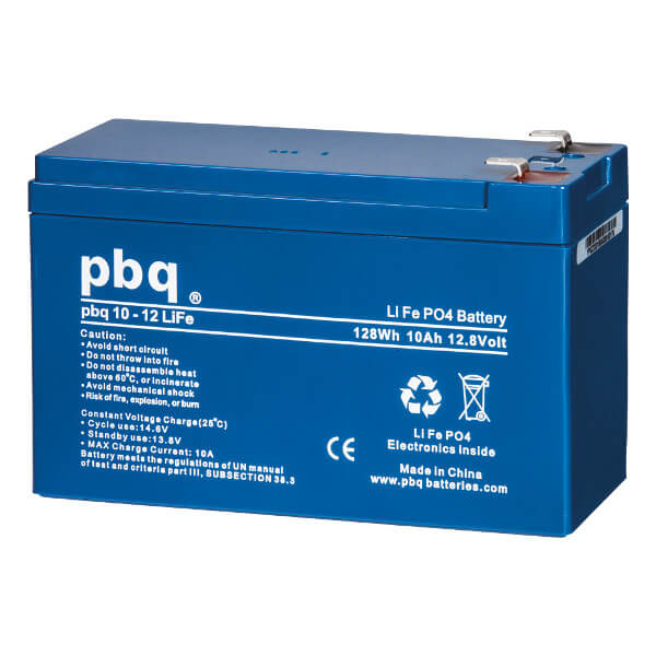 pbq 10-12Life LiFePO4 Batterie - 12,8V 10Ah Lithium-Ferrophosphat-Akku
