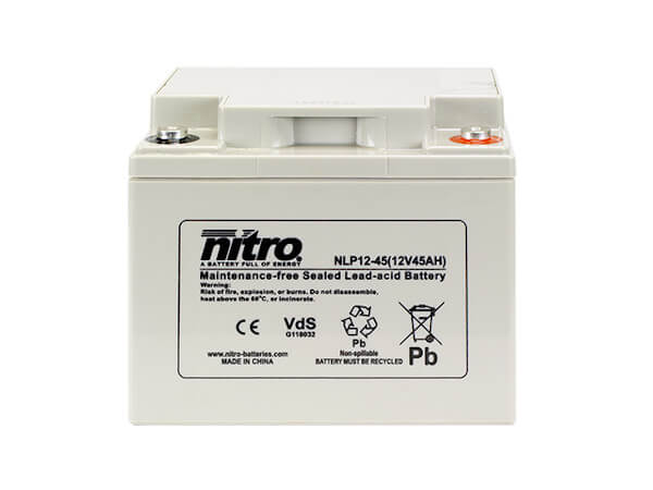nitro NLP12-45 Batterie / Akku - 12V 45Ah AGM VdS