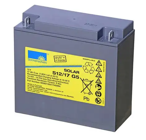 Sonnenschein Solar S12/17 G5 12V 17Ah Blei Gel-Batterie