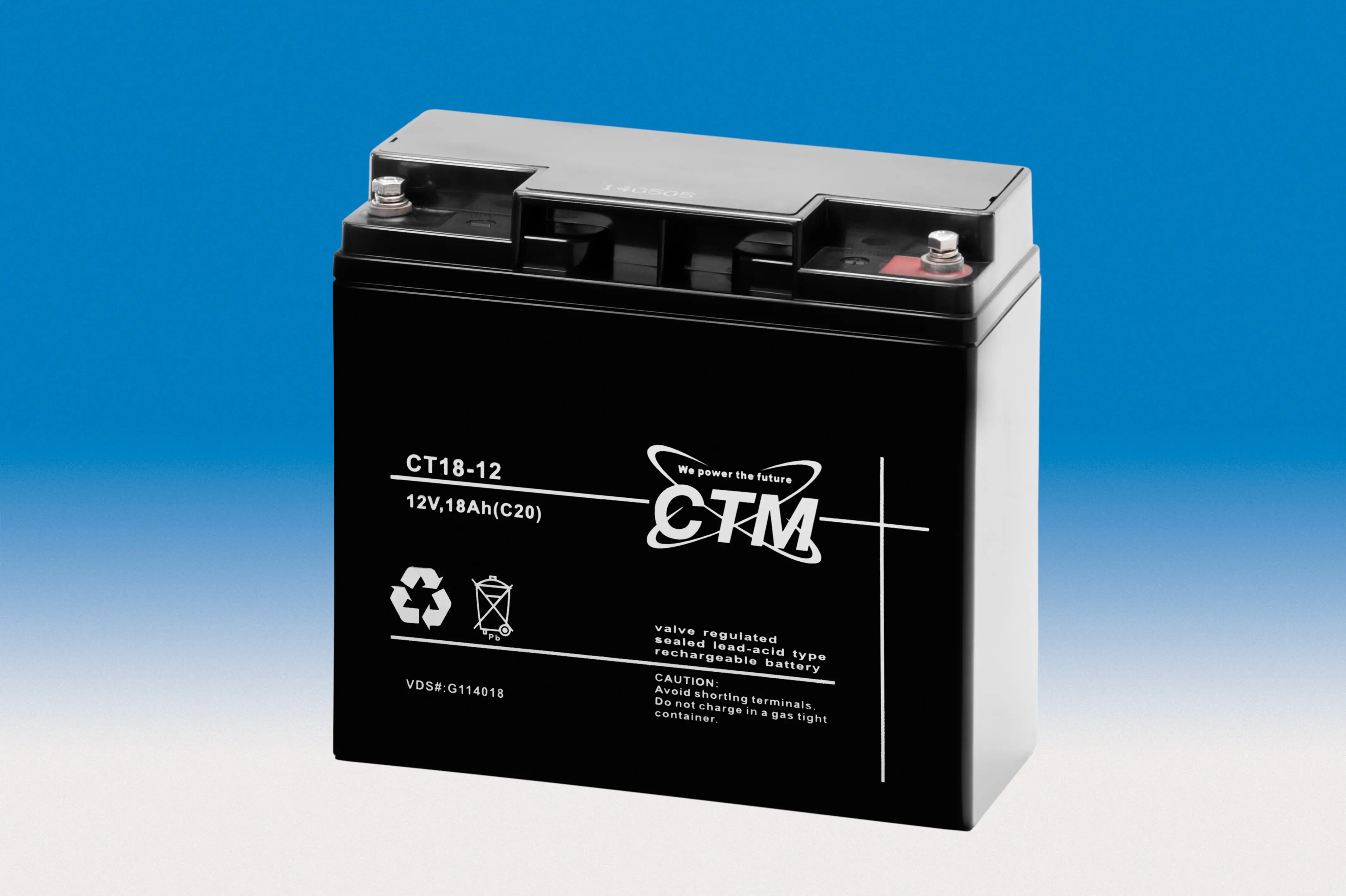 CTM CT18-12 - 12V | 18Ah AGM Bleiakku VdS