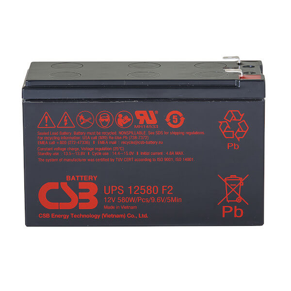 CSB UPS12580F2 12V 96,7W AGM Batterie Hochstromfest