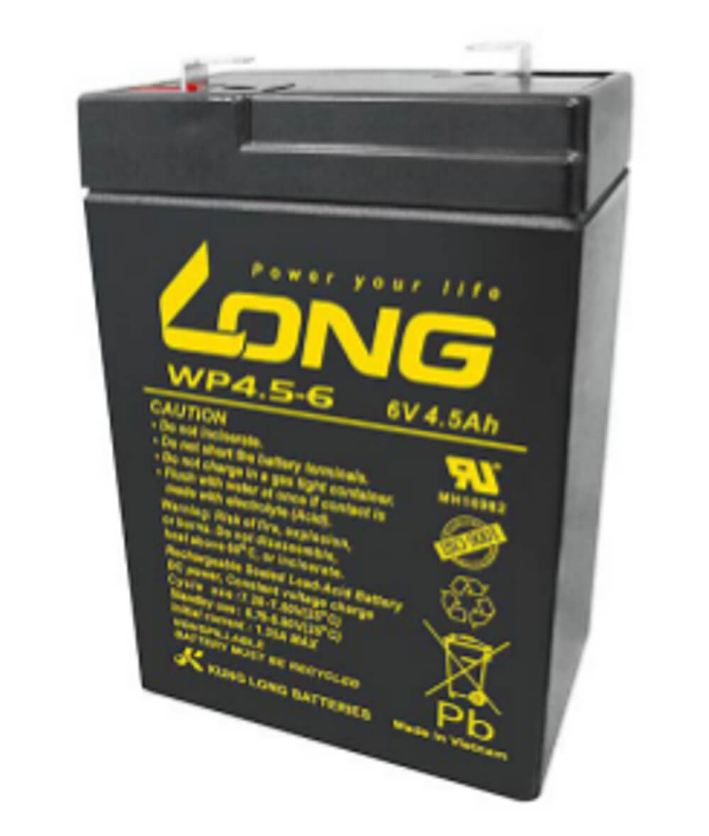 Kung Long WP4.5-6 6V 4,5Ah Blei-Akku / AGM Batterie