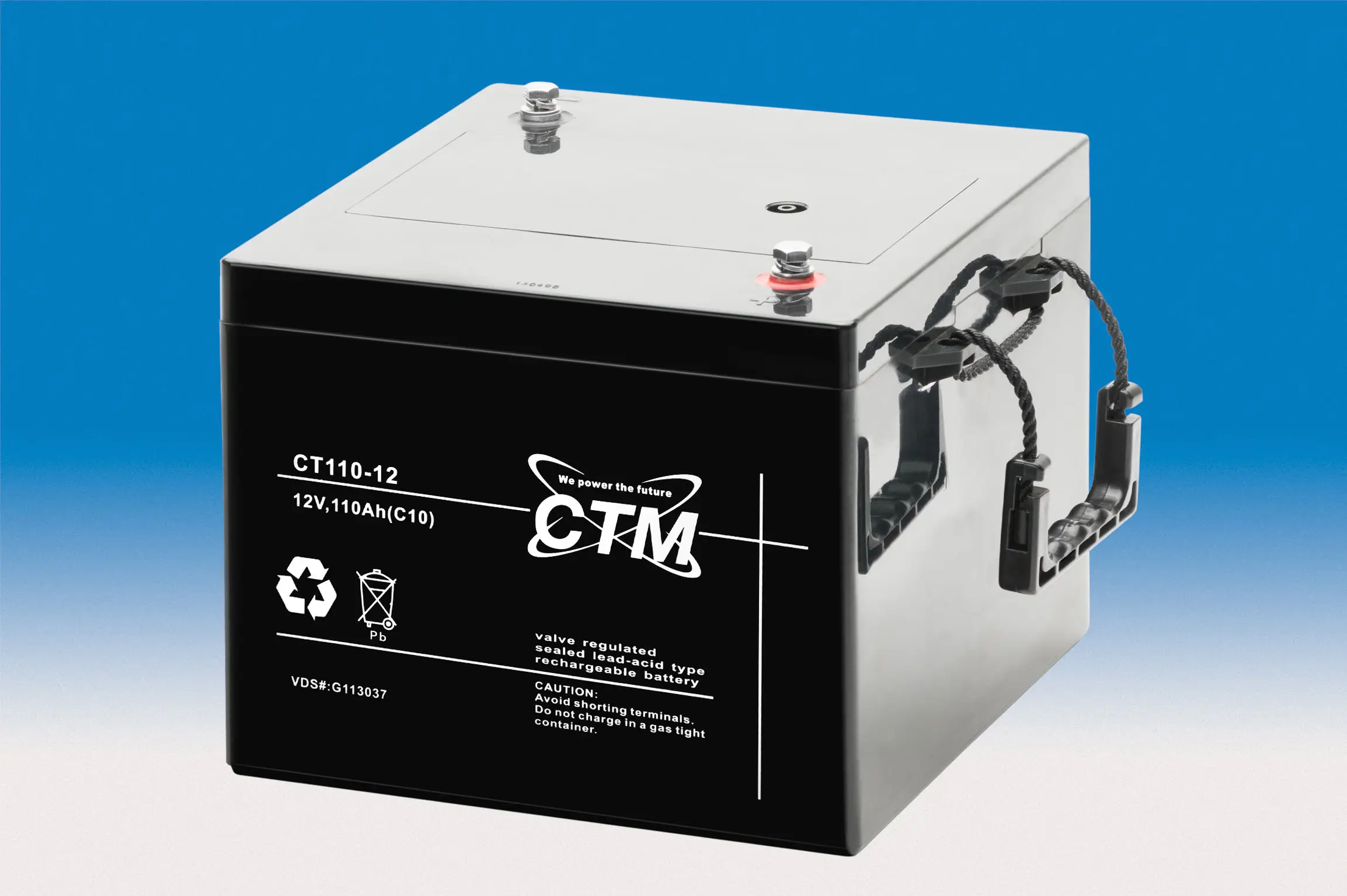 CTM CT110-12 - 12V | 110Ah AGM Bleiakku VdS