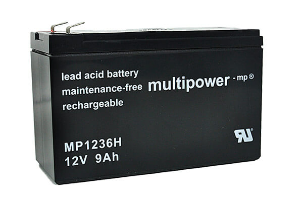 Multipower MP1236H 12V 9Ah Blei-Akku / AGM Batterie Hochstrom