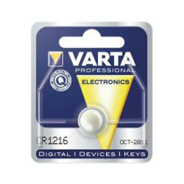 VARTA CR1216 Lithium Knopfzelle 3,0V 27mAh 1er-Blister