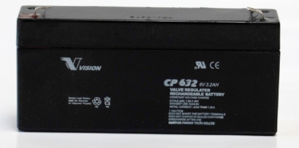 Vision CP632 6V 3,2Ah Blei-Akku / AGM Batterie
