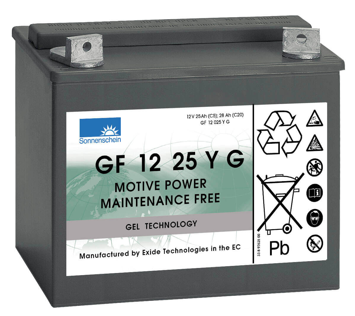 Akkusatz für Batterie-Scheuersaugmaschine GANSOW CT15  - 2 x 12V 28Ah Blei-Gel Zyklenfest