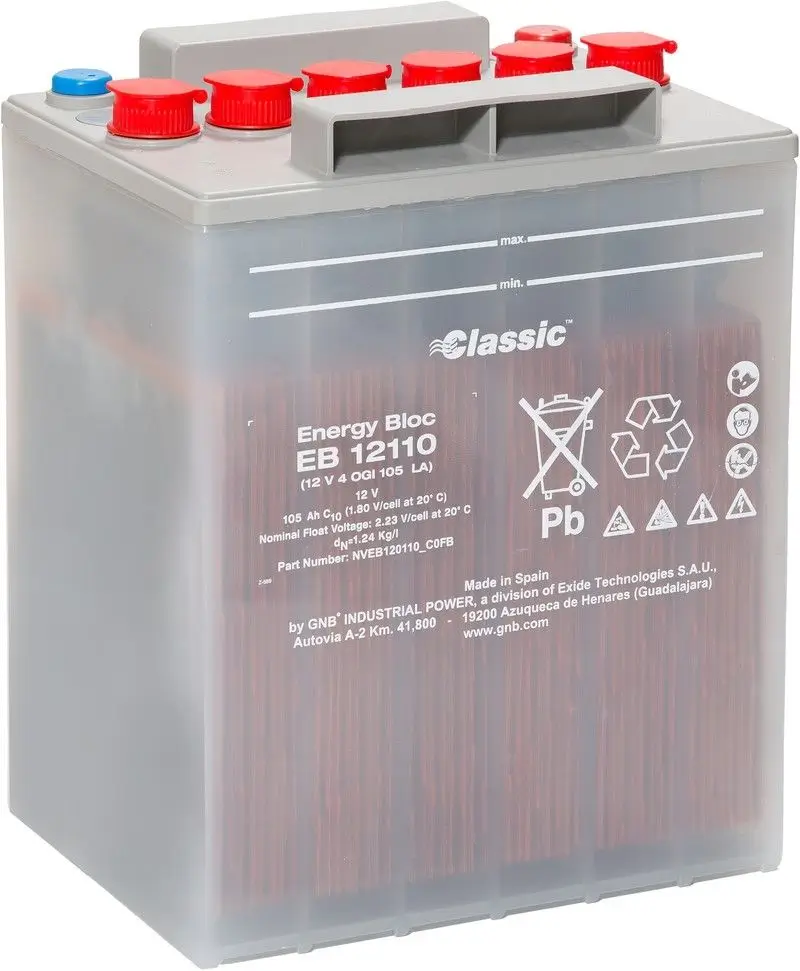 Classic Energy Bloc EB12110 - 12V | 4 OGi 105 LA | 105Ah (c10) Batterie