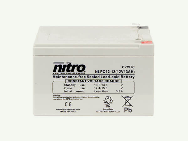 nitro NLPC12-13 Batterie / Akku - 12V 13Ah AGM Cyclic