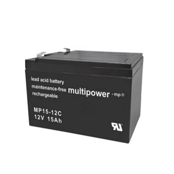 Multipower MP15-12C 12V 15Ah Blei-Akku / AGM Batterie Zyklenfest