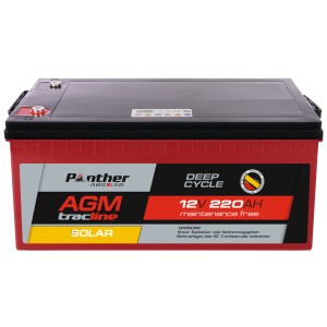 Panther AGM tracline TRASO12-220 Solar | 12V 220Ah Deep-Cycle Batterie