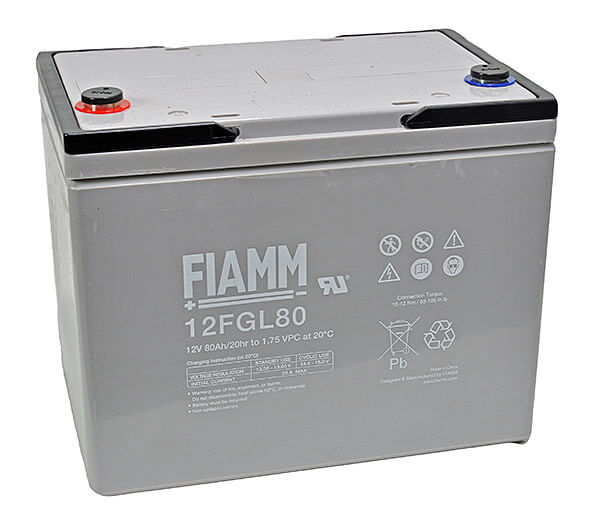 Fiamm 12FGL80 - 12V 80Ah Akku / Batterie Longlife