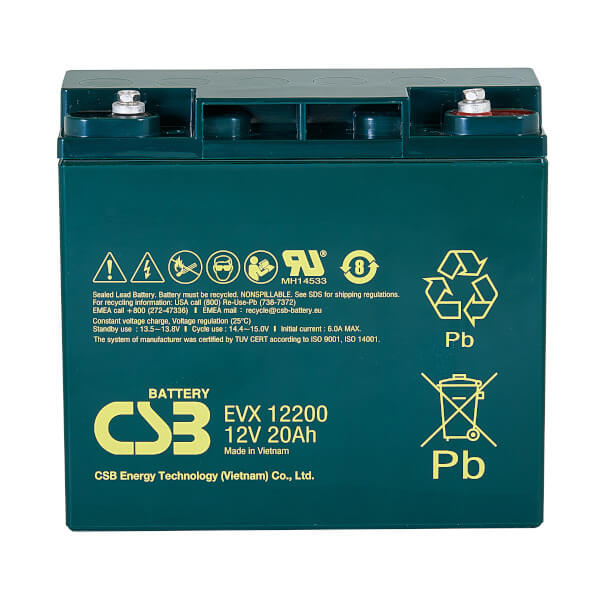 CSB EVX12200 - 12V 20Ah Akku / Batterie zyklenfest
